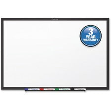 Classic Series Total Erase Dry Erase Boards, 48 X 36, White Surface, Black Aluminum Frame