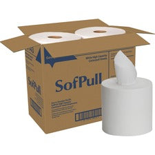 Sofpull Premium Towels Centerpull High Capacity White 7.8x15 560/roll 4/Case