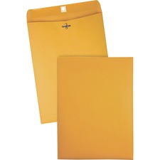 Clasp Envelope, 28 Lb Bond Weight Kraft, #90, Cheese Blade Flap, Clasp/gummed Closure, 9 X 12, Brown Kraft, 100/box