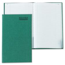 Emerald Series Account Book, Green Cover, 9.63 X 6.25 Sheets, 200 Sheets/book