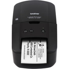 Brother QL-600 Desktop Direct Thermal Printer - Monochrome - Label Print - USB - 2.40" Print Width - 2.80 in/s Mono - 300 x 600 dpi - 1.14" , 2.44" , 0.67" , 0.67" , 2.28" , 1.50" , 2.44" , 0.94" , 0.47" , 0.91" , 2.36" , ... Width x 3.54" , 3.94" , 3.43"