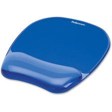 Gel Crystals Mouse Pad With Wrist Rest, 7.87 X 9.18, Blue