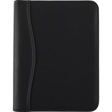 Black Leather Planner/organizer Starter Set, 8.5 X 5.5, Black Cover, 12-month (jan To Dec): Undated