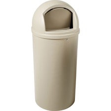 Marshal Classic Container, 25 Gal, Plastic, Beige