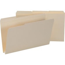 Expandable Heavyweight File Folders, 1/3-cut Tabs: Assorted, Legal Size, 1.5" Expansion, Manila, 50/box