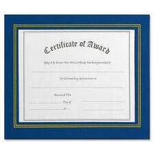 Leatherette Document Frame, 8.5 X 11, Blue, Pack Of Two