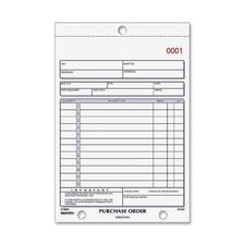 Purchase Order Book, 12 Lines, Two-part Carbonless, 5.5 X 7.88, 50 Forms Total