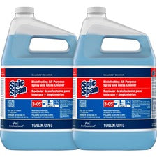 Spic and Span Disinfecting All-Purpose Spray and Glass Cleaner - Concentrate Liquid - 128 fl oz (4 quart) - 2 / Carton - Clear Blue