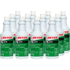 Betco AF79 Acid-Free Bathroom Cleaner - Ready-To-Use Spray - 32 fl oz (1 quart) - Citrus Bouquet Scent - 12 / Carton - Clear Blue