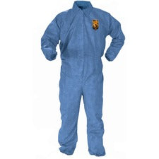 A60 Elastic-cuff, Ankle And Back Coveralls, X-large, Blue, 24/carton