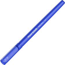 Write Bros. Ballpoint Pen, Stick, Medium 1 Mm, Blue Ink, Blue Barrel, Dozen