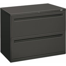 Brigade 700 Series Lateral File, 2 Legal/letter-size File Drawers, Charcoal, 36" X 18" X 28"