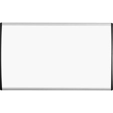Arc Frame Cubicle Magnetic Dry Erase Board, 30 X 18, White Surface, Silver Aluminum Frame