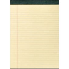 Recycled Legal Pad, Wide/legal Rule, 40 Canary-yellow 8.5 X 11 Sheets, Dozen