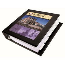 Framed View Heavy-duty Binders, 3 Rings, 1.5" Capacity, 11 X 8.5, Black