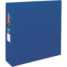 Heavy-duty Non-view Binder With Durahinge And Locking One Touch Ezd Rings, 3 Rings, 3" Capacity, 11 X 8.5, Blue