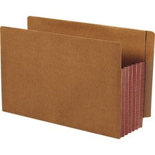 Redrope Drop-front End Tab File Pockets, Fully Lined 6.5" High Gussets, 5.25" Expansion, Legal Size, Redrope/brown, 10/box