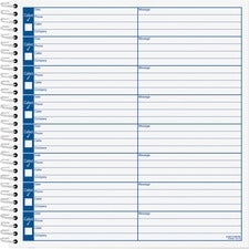 Voice Message Log Books, One-part (no Copies), 8 X 1, 8 Forms/sheet, 800 Forms Total