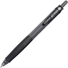 G-knock Begreen Gel Pen, Retractable, Fine 0.7 Mm, Black Ink, Black Barrel, Dozen