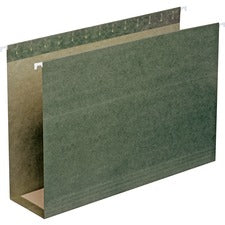 Box Bottom Hanging File Folders, 3" Capacity, Legal Size, Standard Green, 25/box