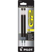 Refill For Pilot B2p, Dr Grip, G2, G6, Mr Metropolitan, Precise Begreen And Q7 Gel Pens, Fine Tip, Black Ink, 2/pack