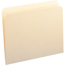 Top Tab Fastener Folders, Straight Tabs, 0.75" Expansion, 1 Fastener, Letter Size, Manila Exterior, 50/box