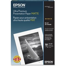 Ultra Premium Matte Presentation Paper, 10 Mil, 13 X 19, Matte White, 50/pack