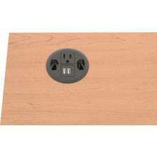 Usb Ac Power Hub Grommet, 3" Diameter, Black