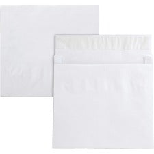 Lightweight 14 Lb Tyvek Open End 2" Expansion Mailers, #13 1/2, Square Flap, Redi-strip Closure, 10 X 13, White, 25/box