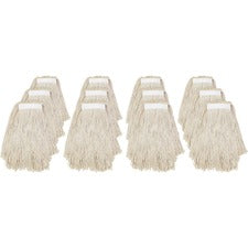 Genuine Joe 4-ply Cotton Narrow Band Mophead - Cotton