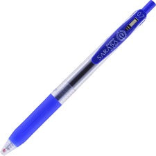 Sarasa Clip Gel Pen, Retractable, Medium 0.7 Mm, Blue Ink, Clear Barrel, 12/pack