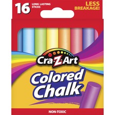 Colored Chalk, Assorted Colors, 16/pack