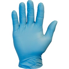 Safety Zone Powder Free Blue Nitrile Gloves - Medium Size - Blue - Powder-free, Comfortable, Allergen-free, Silicone-free, Latex-free - For Cleaning, Dishwashing, Food, Janitorial Use, Painting, Pet Care - 10 / Carton - 9.65" Glove Length