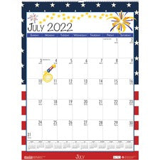 Recycled Seasonal Wall Calendar, Illustrated Seasons Artwork, 12 X 16.5, 12-month (july To June): 2023 To 2024