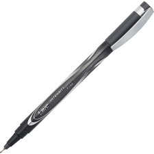 Intensity Porous Point Pen, Stick, Fine 0.5 Mm, Black Ink, Black Barrel, Dozen