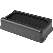 Swing Top Lid For Slim Jim Waste Containers, 11.38w X 20.5d X 5h, Black