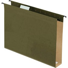 Extra-capacity Surehook Hanging Folders, 2" Capacity, Letter Size, 1/5-cut Tabs, Standard Green, 20/box