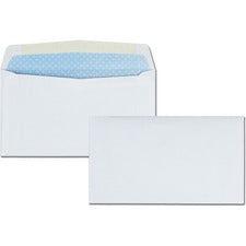 Security Tint Business Envelope, #6 3/4, Commercial Flap, Gummed Closure, 3.63 X 6.5, White, 500/box