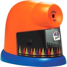 Crayonpro Electric Sharpener, School Version, Ac-powered, 5.63 X 8.75 X 7.13, Orange/blue