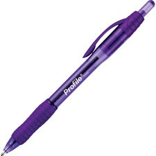 Profile Ballpoint Pen, Retractable, Bold 1.4 Mm, Purple Ink, Purple Barrel, Dozen