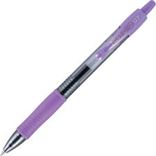 G2 Premium Gel Pen, Retractable, Fine 0.7 Mm, Purple Ink, Smoke Barrel, Dozen