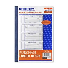 Purchase Order Book, 5 Lines, Two-part Carbonless, 7 X 2.75, 4 Forms/sheet, 400 Forms Total