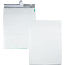 Redi-strip Poly Mailer, #6, Square Flap, Redi-strip Adhesive Closure, 14 X 19, White, 100/pack
