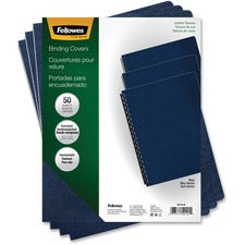 Executive Leather-like Presentation Cover, Navy, 11.25 X 8.75, Unpunched, 50/pack