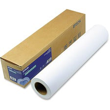 Enhanced Photo Paper Roll, 10 Mil, 24" X 100 Ft, Enhanced Matte White