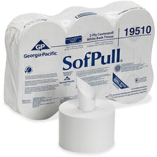 Sofpull 2-Ply High Capacity White Centerpull Towel, Septic Safe 1,000/roll 6/Case