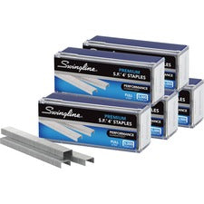 S.f. 4 Premium Staples, 0.25" Leg, 0.5" Crown, Silver, 5,000/box, 5 Boxes/pack