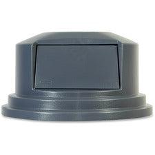 Round Brute Dome Top Lid For 55 Gal Waste Containers, 27.25" Diameter, Gray