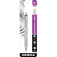 M-701 Mechanical Pencil, 0.7 Mm, Hb (#2.5), Black Lead, Silver Barrel