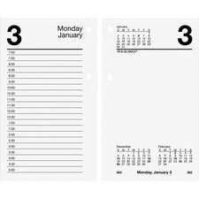 Desk Calendar Refill, 3.5 X 6, White Sheets, 2023